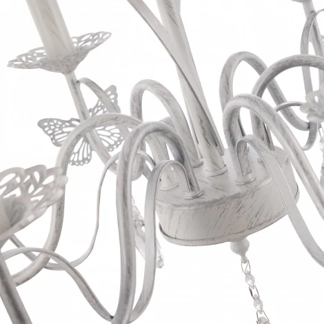 Подвесная люстра Arte Milano AM346179 346179/6 WT+G (220V, подвески, на цепи, подсвечник, свеча)