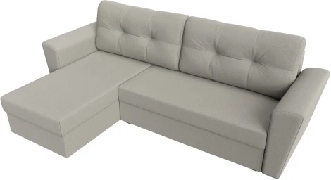 Диван угловой Амстердам Лайт левый угол (Бежевый/Рогожка) Лига Диванов арт.121167L