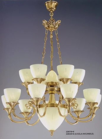 Подвесная большая люстра Bejorama Sophie 2263/9+6 (220V, на цепи)