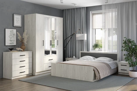 Комод БТС Фиеста, Дуб крафт белый