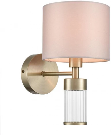 Бра Lumion Damona 8109/1W латунь титаниум/бежевый, металл/текстиль/стекло E14 40W 220V