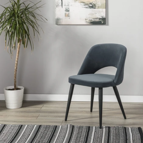 Стул Lars Diag grey/черный R-Home арт.410120140h_Diaggrey_черн