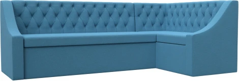 Диван кухонный угловой Мерлин правый угол (Голубой/Рогожка) Лига Диванов арт.123228