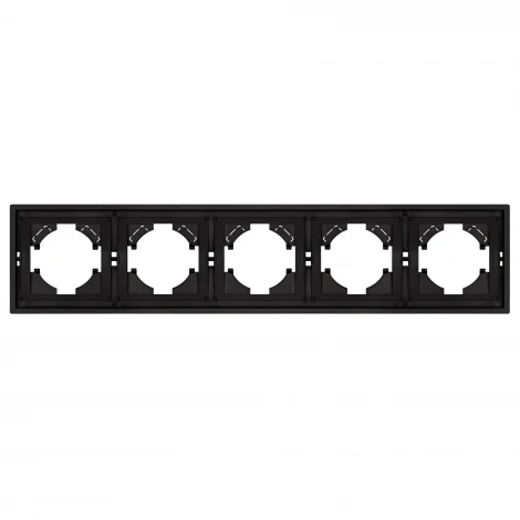 Рамка пластиковая FRM-TENDO-SFPL-5-BK (Arlight, Матовый черный) 054657