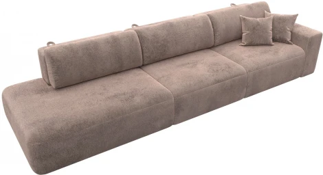 Диван прямой Лига-036 НПБ Модерн Лонг подлокотник справа Лига Диванов (Велюр) арт.127695