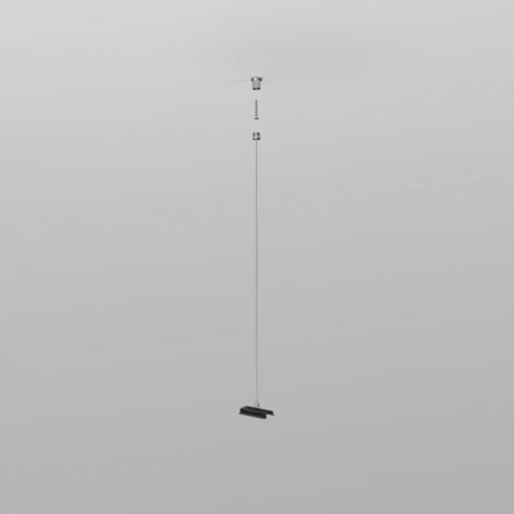 Механический подвес для трека Denkirs Smart Base TR2126-BK 1.5м, черный, алюминий (на тросе)