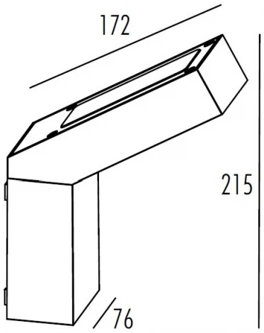 Архитектурная подсветка светодиодная Oasis Light TUBE LED W2999 Bl