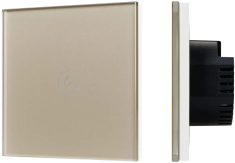 Выключатель сенсорный SWT-OMALI-S01-ZB-GD (250V, 10A, Zigbee) (Arlight, Стекло) 050037