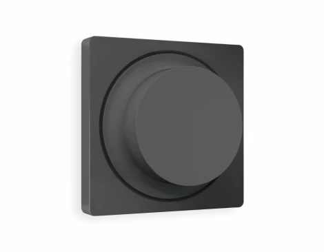 Лицевая панель Ambrella Volt ALFA (Графит Мягкое касание) для светорегулятора универсального QUANT AP9055