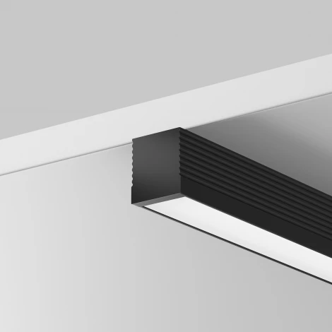 Алюминиевый профиль накладной 8x9, черный 2 м, ALM-0809-B-2M Maytoni 631002