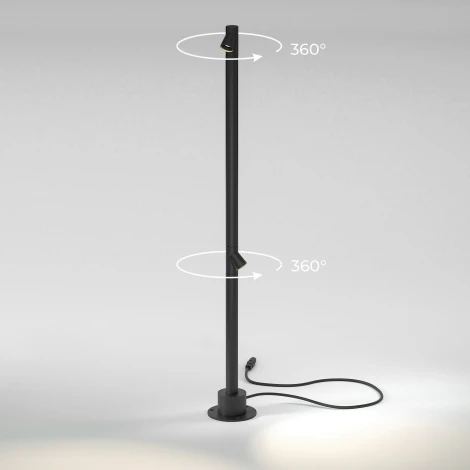 Наземный светильник Elektrostandard Rone 35175/F черный (LED, 220V, круглые, IP65)