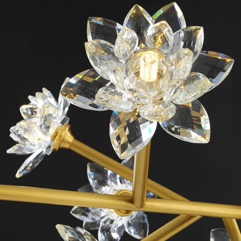 Потолочная люстра на штанге Lotos Two D100 ImperiumLoft Lotos-Two01 (203939-26) (220V)