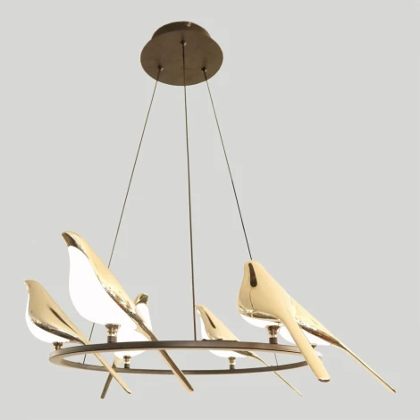Люстра подвесная LSP-8641 Lussole (LED, 220V, на тросе, кольцо, птички, IP21)