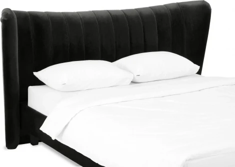 Кровать Queen II Agata L ОГОГО (арт.574964), (Ткань/Черный)
