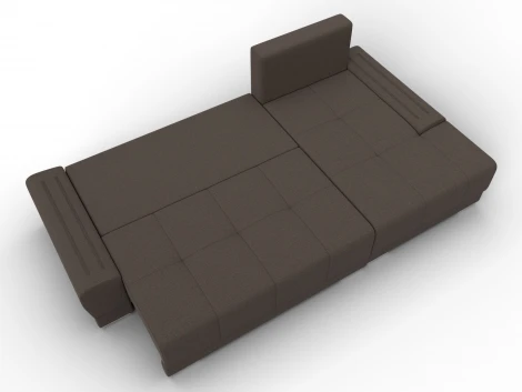 Диван угловой Лига-119 угол правый (ДСП,Брус,Фанера,ЛДС,Рогожка/Коричневый) Лига Диванов 137085