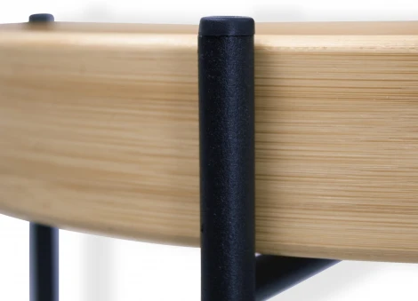 Столик кофейный Sheffilton SHT-CT30 черный муар/прозрачный лак