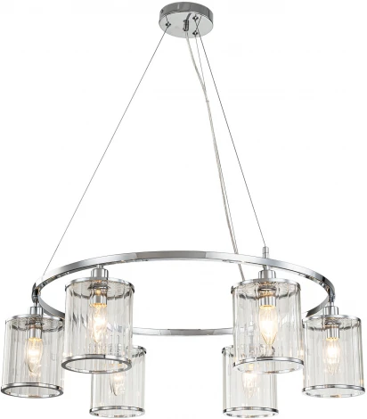 Подвесная люстра ILLUMICO IL1182-6P-79 CR (220V, на тросе)