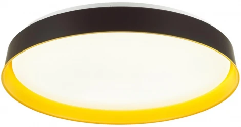 Настенно-потолочный светильник Sonex Tuna Yellow 7711/EL пластик/желтый LED 70Вт 3000-6000К D500 IP43 пульт ДУ (220V, круглые)