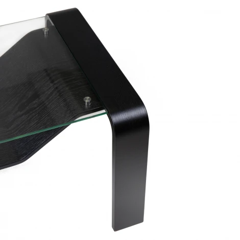 Стол журнальный Гурон 1 черный матовый Mebelik 009741