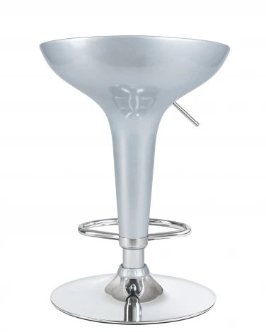 Набор 2 шт стул барный DOBRIN BOMBA (серебряный металлик)