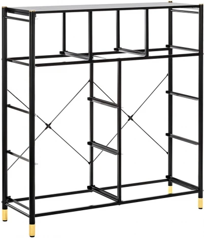 Комод Leset Нирита/Хайди, 9 ящиков, Черный (Сталь,Экокожа/Черный) арт.2500000209772