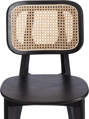 Стул ODIN Tetchair (Дерево вяз,Ротанг/Черный) арт.24414