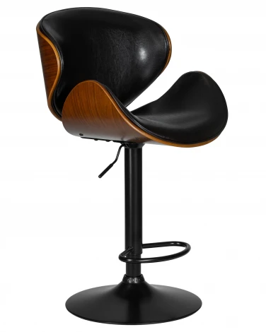 Стул барный JACK BLACK (цвет черный глянец PU ABD 002)