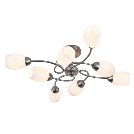 Потолочная люстра на штанге 150007/8R E27*60W Satin nickel Escada Argo ES0000067