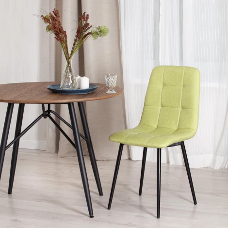 Стул CHILLY MAX ткань/металл, 45 х 54 90 см , фисташковый 64/черный Tetchair 17276
