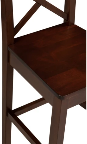 Полубарный стул Woodville Алзе темный орех 527071