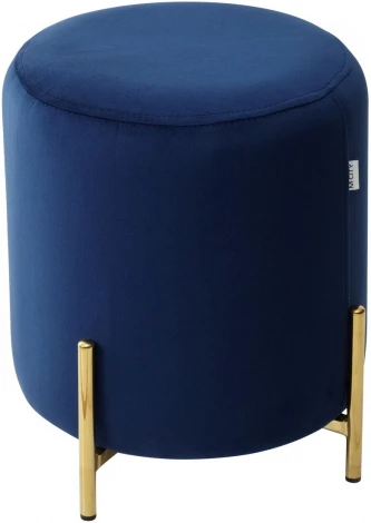 Пуф для гостиной RICE BLUVEL-86 NAVY BLUE / GOLD М-City