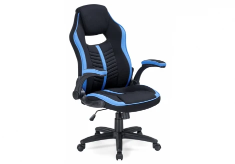 Компьютерное кресло Woodville Plast черное / голубое 11676