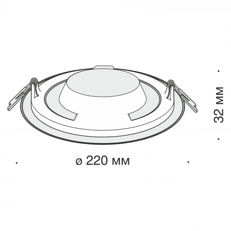 Встраиваемый светильник Stockton 4000K 1x18Вт 110° IP 44 LED Maytoni Technical DL018-6-L18W
