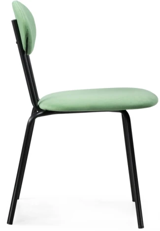 Стул Woodville на металлокаркасе Мареон катания минт / черный матовый 510613