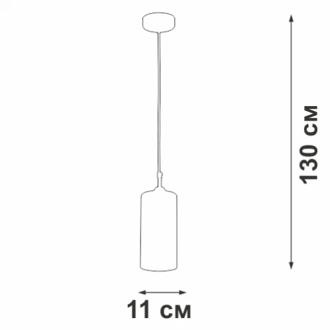 Подвесной светильник V2952-1/1S Vitaluce (220V, на проводе)