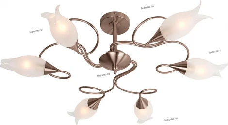 Потолочная люстра N-Light P-504 P-504/6 satin chrome