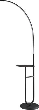 Торшер светодиодный Escada Grand 10266/T LED 17Вт, металл/силикон, черный