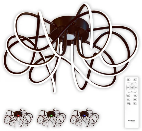 Потолочная люстра светодиодная с пультом Мишель CL229165 Citilux