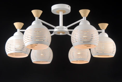 Потолочная люстра Natali Kovaltseva Stuttgart 81052-6C MATT WHITE