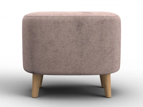 Пуф 003 (ДСП,Фанера/Дерево/Велюр/Бежевый) Лига Диванов 132358
