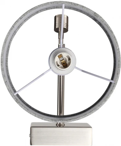 Бра на гибкой ножке для чтения Lumion Nikki 8251/2W никель/серый, металл/текстиль Е14 40W + LED 3W 4000K 220V (выключатель)