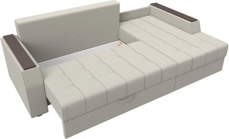 Диван угловой Эмир БС правый угол (Бежевый/Рогожка) Лига Диванов арт.123009