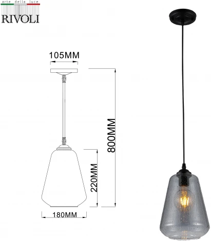 Светильник подвесной Greta 9127-201 1 * Е27 60 Вт