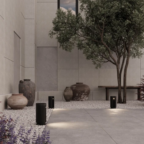 Наземный уличный светильник Maytoni Cave O468FL-L3B3K (LED, 220V, круглые, IP65)