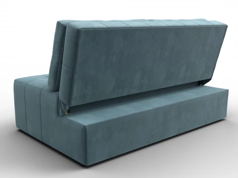 Диван прямой Лига-107 (140) (ЛДСП,Брус,Фанера,Велюр/Бирюзовый) Лига Диванов 134907