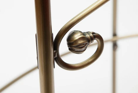 Столик туалетный ALBERT (столик/зеркало + пуф) цвет: Античная медь (Antique Brass)