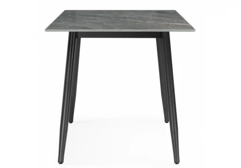 Кухонный стол Woodville Rion 120 серый мрамор / черный