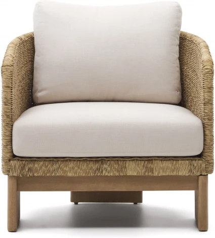 Кресло Xoriguer из искусственного ротанга и 100% массива эвкалипта La Forma (ex Julia Grup) арт.191752