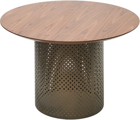 Стол RAFAEL 120 Орех 3001 МДФ / Бронза, ®DISAUR