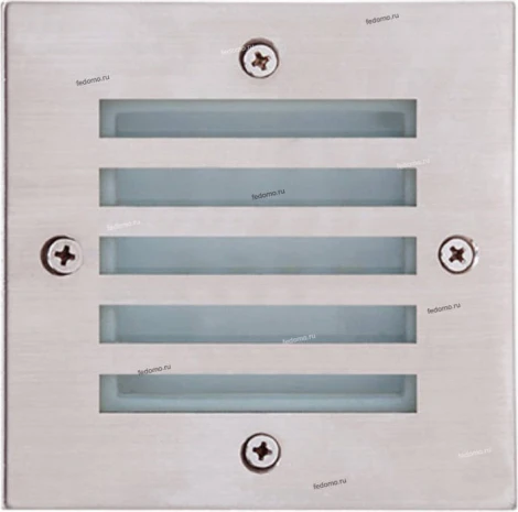 Светильник уличный встраиваемый в стену светодиодный Horoz Akik, 1 лампа, никель с белым